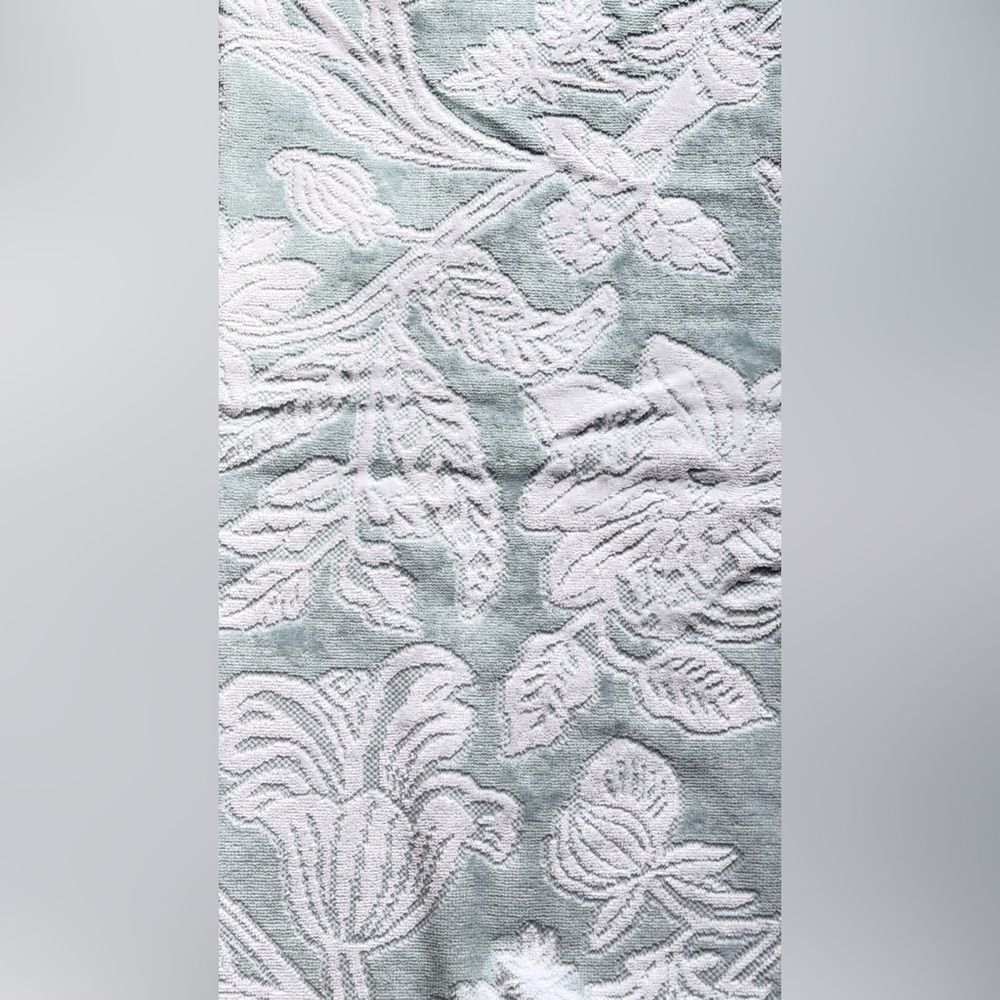 Neiper Aqua Floral Towels set of 8 bath towels - Picture 13 of 16